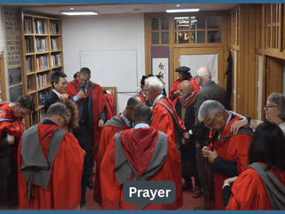 The Director talking to students